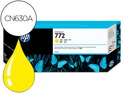 [CN630A] INK-JET HP N.772 DESIGNJET Z5200 / Z5400 AMARILLO 300 ML