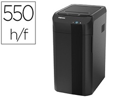 [4963101] DESTRUCTORA DE DOCUMENTOS FELLOWES AUTOMAX 550C CAPACIDAD DE CORTE 550 HOJAS PARTICULAS DESTRUYE TARJETA CD