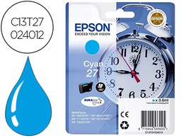 [C13T27024012] INK-JET EPSON 27 WF3620 / 7110 / 7610 / 7620 CYAN 300 PAG