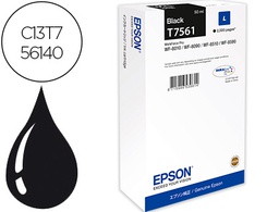 [C13T756140] INK-JET EPSON T7561 NEGRO L WF-8010DW / 8090D3TWC / 8510DWF / 8590DWF CAPACIDAD 2500 PAG