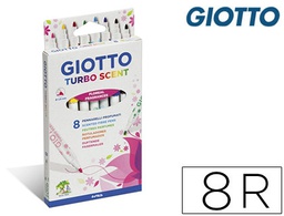 [424100] ROTULADOR GIOTTO TURBO SCENT FRAGANCIAS FLORALES CAJA DE 8 UNIDADES