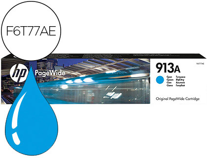 [F6T77AE] INK-JET HP JET 913A PAGEWIDE 352 / 377 / 452 / 477 / P55250 / P57750 CIAN 3000 PAGINAS