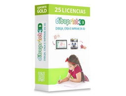 [DIBUPRINT3D-GOLD25] DIBUPRINT 3D COLIDO SOFTWARE MEDIUM SOPORTE GOLD 8X5 LICENCIAS 25