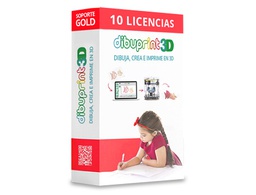 [DIBUPRINT3D-GOLD10] DIBUPRINT 3D COLIDO SOFTWARE SMALL SOPORTE GOLD 8X5 LICENCIAS 10