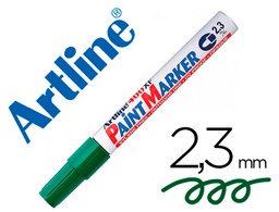 [EK-400XF GREEN] ROTULADOR ARTLINE MARCADOR PERMANENTE EK-400 XF VERDE -PUNTA REDONDA 2.3 MM -METAL CAUCHO Y PLASTICO