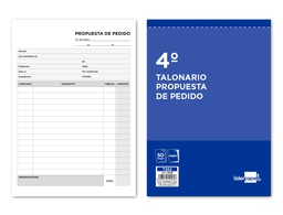 [T222] TALONARIO LIDERPAPEL PEDIDOS CUARTO ORIGINAL Y COPIA T222