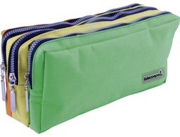 [PX08] BOLSO ESCOLAR LIDERPAPEL PORTATODO RECTANGULAR 3 BOLSILLOS COLORES PASTELES 195X70X80 MM