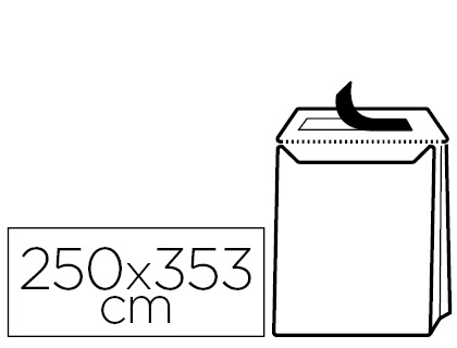 [SL42] SOBRE LIDERPAPEL BOLSA FUELLE KRAFT 250X353X30 MM SOLAPA TIRA DE SILICONA PAPEL 120GR CAJADE 50 UNIDADES