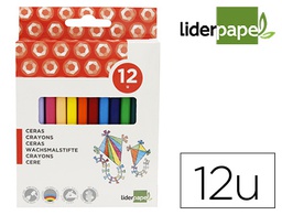 [BD25] LAPICES CERA LIDERPAPEL CAJA DE 12 COLORES