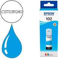 [C13T03R240] TINTA EPSON Nº 102 CIAN  ET-4750 ET-3700 ET-2750 ET 3750 ET-2756 ET-2700  BOTELLA 70 ML 6.000 PAG