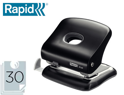 [23639401] TALADRADOR RAPID FC30 PLASTICO COLOR NEGRO CAPACIDAD 30 HOJAS