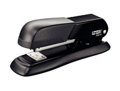 [5000277] GRAPADORA RAPID FM12 METALICA COLOR NEGRO CAPACIDAD 25 HOJAS USA GRAPAS 24/6 Y 26/6