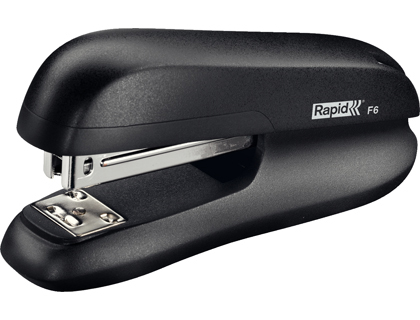 [5000268] GRAPADORA RAPID F6 PLASTICO ABS COLOR NEGRO CAPACIDAD 20 HOJAS USA GRAPAS 24/6 Y 26/6