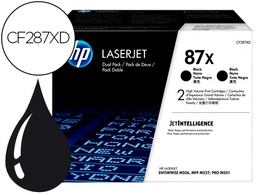 [CF287XD] TONER HP LASERJET 87X ENTERPRISE M506 MFP M527 PRO M501 NEGRO PACK DE 2 UNIDADES 18000 PAGINAS