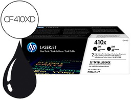 [CF410XD] TONER HP LASERJET PRO 410X M452 M477 NEGRO PACK DE 2 UNIDADES 6500 PAGINAS