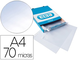 [400005371] FUNDA MULTITALADRO ELBA STANDARD DIN A4 70 MICRAS CRISTAL CAJA DE 100 UNIDADES