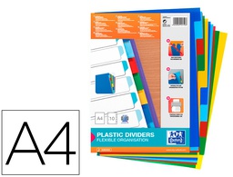 [100205063] SEPARADOR ELBA PLASTICO 120 MC DIN A4 11 TALADROS 10 POSICIONES COLORES SURTIDOS