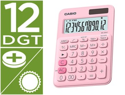 [MS-20UC-PK] CALCULADORA CASIO MS-20UC-PK SOBREMESA 12 DIGITOS TAX +/- COLOR ROSA