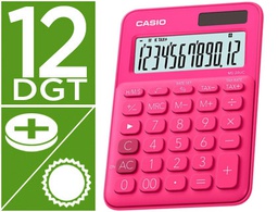 [MS-20UC-RD] CALCULADORA CASIO MS-20UC-RD SOBREMESA 12 DIGITOS TAX +/- COLOR FUCSIA