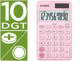 [SL-310UC-PK] CALCULADORA CASIO SL-310UC-PK BOLSILLO 10 DIGITOS TAX +/- TECLA DOBLE CERO COLOR ROSA