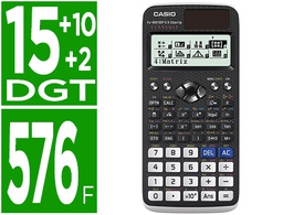 [FX-991SPX II CLASSWIZ] CALCULADORA CASIO FX-991SPX II CLASSWIZZ CIENTIFICA 576 FUNCIONES 9 MEMORIAS 15+10+2 DIGITOS CODIGO QR CON TAPA