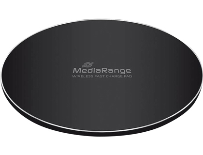 [MRMA118] CARGADOR INALAMBRICO MEDIARANGE PARA SMARTPHONES COMPATIBLE CARGA RAPIDA QI COLOR NEGRO