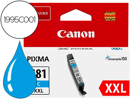 [1995C001] INK-JET CANON 581 XXL TS9550 / TS705 CIAN 830 PAGINAS