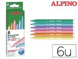 [AR001004] ROTULADOR ALPINO STANDARD PASTEL CAJA DE 6 COLORES SURTIDOS