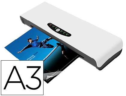 [KF16915] PLASTIFICADORA Q-CONNECT DIN A3 ALTO RENDIMIENTO FRIO/ CALIENTE CUATRO RODILLOS HASTA 250 MC