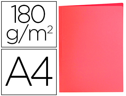 [SC31] SUBCARPETA LIDERPAPEL A4 ROJO PASTEL 180G/M2