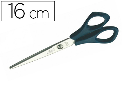 [T1600] TIJERA OFICINA FAIBO ACERO INOXIDABLE 16 CM EMPUÑADURA ERGONOMICA