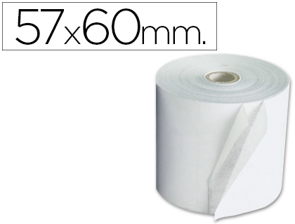 [40651E] ROLLO SUMADORA EXACOMPTA ELECTRO 57 MM X 60 MM 60 G/M2