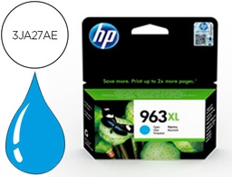 [3JA27AE] INK-JET HP 963 XL OFFICEJET PRO 9010 / 9020 / 9022 / 9023 / 9025 CIAN 1600 PAGINAS