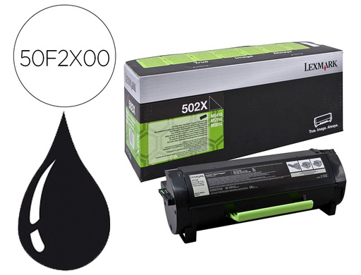 [50F2X0E / 50F2X00] TONER LEXMARK 502XÁMS410 / MS510 / MS610 NEGRO 10000 PAGINAS