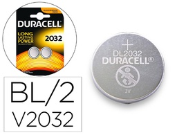 [990353] PILA DURACELL ALCALINA BOTON CR2032 BLISTER 2 UNIDADES