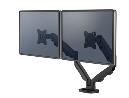 [9683401] BRAZO PARA MONITOR FELLOWES SERIE EPPA AJUSTABLE ALTURA 2 PANTALLAS NORMATIVA VESA HASTA 10 KG NEGRO