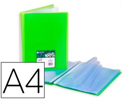 [53034051] CARPETA CARCHIVO ARCHIVEX STAR ESCAPARATE CON ESPIRAL 40 FUNDAS DIN A4 VERDE
