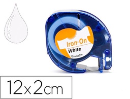[KF18840] CINTA Q-CONNECT 12MM X 2MT NEGRO-BLANCO PARA ROPA PARA MAQUINA LETRATAG
