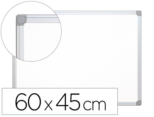 [KF04149] PIZARRA BLANCA Q-CONNECT LACADA MAGNETICA MARCO ALUMINIO 60X45 CM