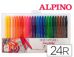 [AR000187] ROTULADOR ALPINO DUAL ARTIST COLOR EXPERIENCE ESTUCHE DE 24UNIDADES COLORES SURTIDOS