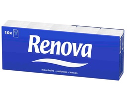 [35622] PAÑUELOS DE PAPEL RENOVA PACK DE 10 PAQUETES