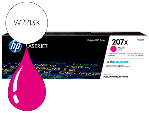 [W2213X] TONER HP 207X COLOR LASERJET PRO M282NW / M283FDN / M283FDW MAGENTA 2.450 PAGINAS
