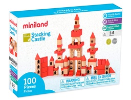 [94050] JUEGO MINILAND DE CONSTRUCCCION 100 PIEZAS MATERIAL MADERA ECOLOGICA