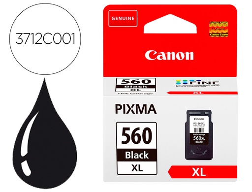 [3712C001] INK-JET CANON 560 XL PIXMA TS5350 / TS5351 / TS5352 / TS5353 NEGRO 4000 PAGINAS