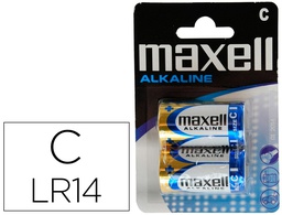 [LR14-B2 GD MXL] PILA MAXELL ALCALINA 1,5 V TIPO C LR14 BLISTER DE 2 UNIDADES