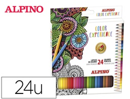 [AL000247] LAPICES DE COLORES ALPINO EXPERIENCE ACUARELABLE MINA PREMIUM 3,3 MM CAJA METALICA DE 24 UNIDADES COLORES