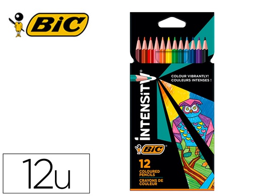 [9505273] LAPICES DE COLORES INTENSITY CAJA DE 12 UNIDADES COLORES SURTIDOS
