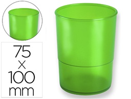 [KF19031] CUBILETE PORTALAPICES Q-CONNECT PLASTICO VERDE TRANSLUCIDO