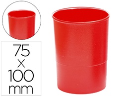 [KF19029] CUBILETE PORTALAPICES Q-CONNECT PLASTICO ROJO OPACO