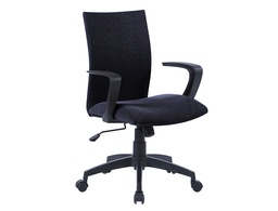 [KF19015] SILLA GIRATORIA Q-CONNECT BASE NYLON REGULABLE EN ALTURA 895+110MM ALTO 580MM ANCHO 550MM PROFUNDIDAD NEGRO